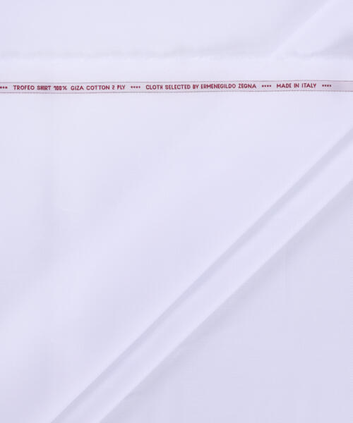 Zegna white 100% giza cotton